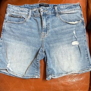 Lucky Brand Light Blue Ripped Jean Shorts
